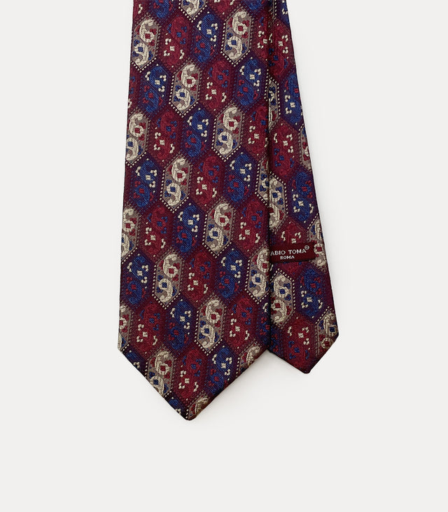 Jacquard silk tie