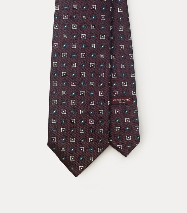 Cotton Silk Jacquard Tie