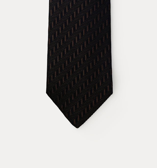 Jacquard silk tie