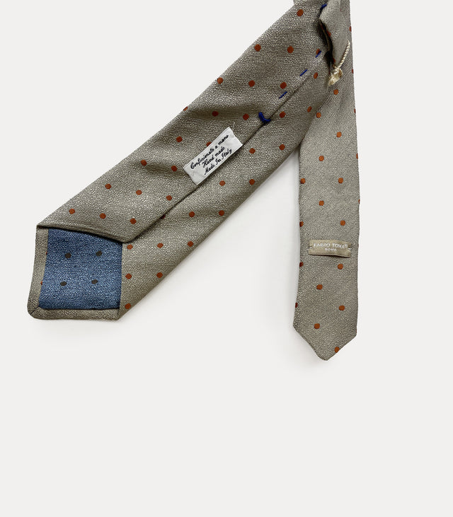 Linen Silk Jacquard Tie