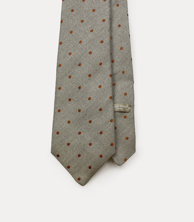 Linen Silk Jacquard Tie