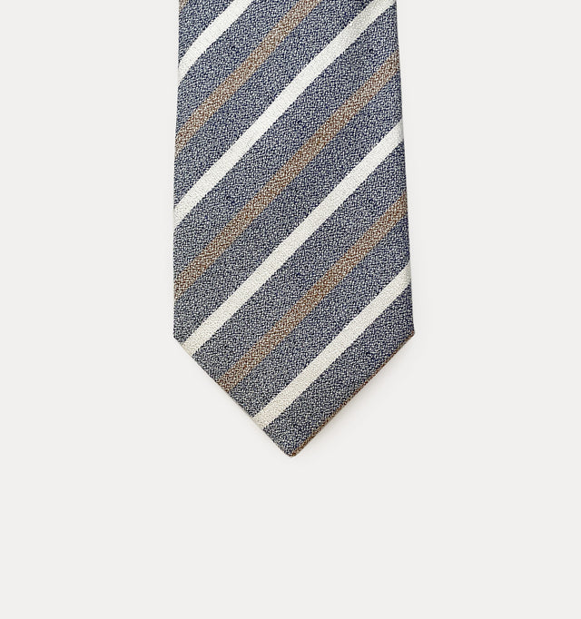 Platinum silk tie