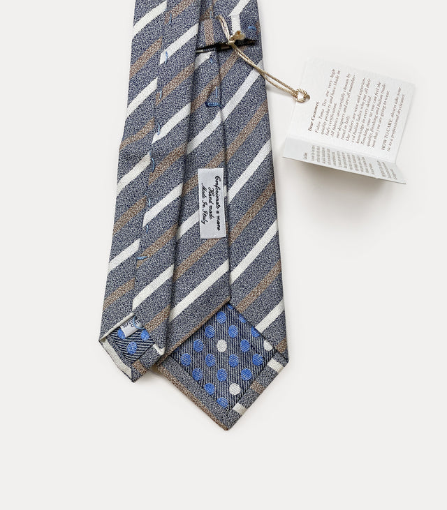 Platinum silk tie