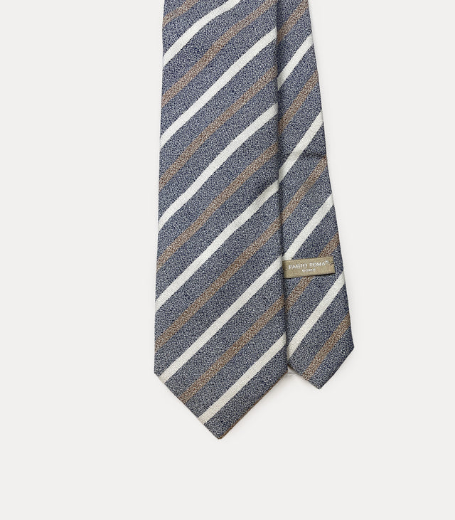 Platinum silk tie